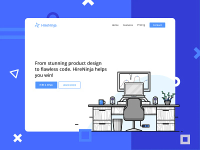 Landing Page Concept graphic design landing page minimal design modern aesthetic ui ux web website header