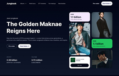 Jk 🐰 hero section landing page product design ui ux