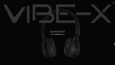 Vibe-X 3d Landing page 3d animation creative design interface design landing page ui web design web development