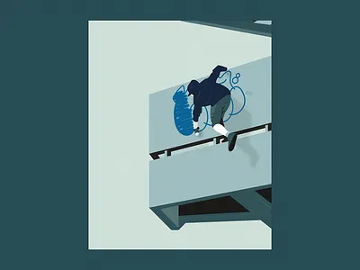 Throw up architecture artwork building character design graffiti graphic design illustration landscape letters minimalism police poster simplicity spraypaint streetart typography urbanart vector wallart