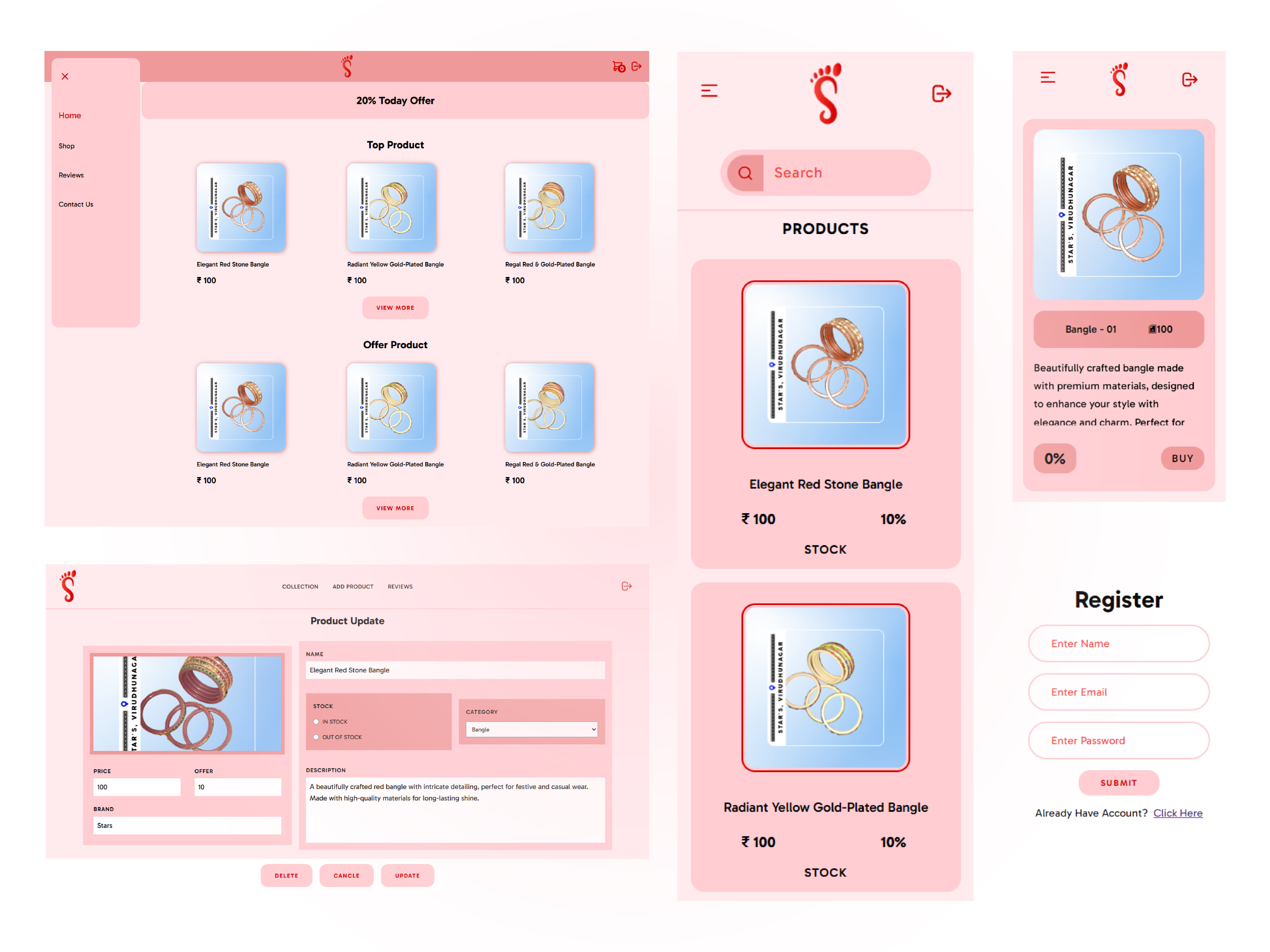 Web Development - Star's Shop 🛍️ ecommerce ecommerce deign ecommerce website ecommerce website design hero section landing page landing page design shopping cart shopping page ui ux web design