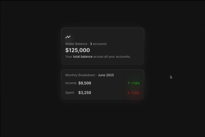 Fintech UI prototype finance finance ui fintech lighting product product design prototype ui