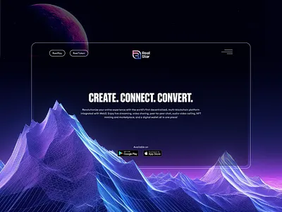 ReelStar Web3 NFT Platform – Website UI/UX Design by Dcastalia digital product ui web3