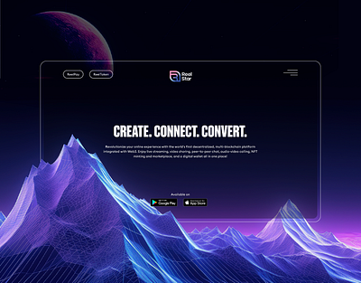 ReelStar Web3 NFT Platform – Website UI/UX Design by Dcastalia digital product ui web3