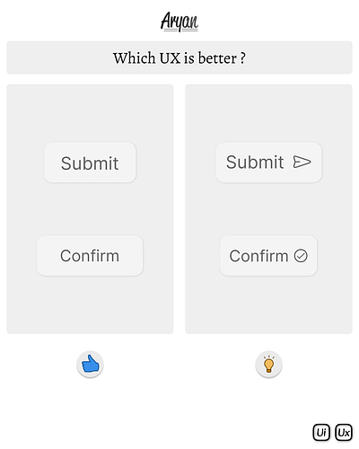 Two buttons. Same function. Completely different feel. branding design graphic design illustration typography ui ux vector