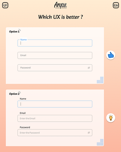 🔍 Tiny Tweaks. Big Impact. Both forms ask for the same info… design illustration typography ui ui ux ux vector