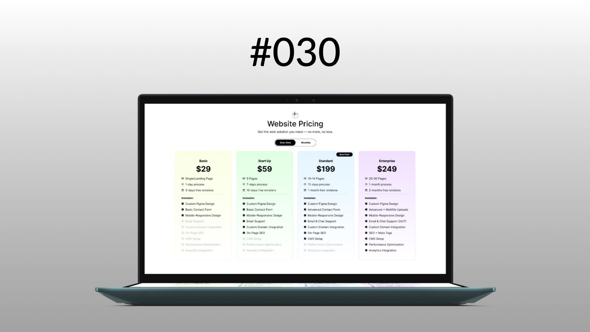 Pricing #DailyUI #030 #KinWebb design frontend homepage kinwebb minimalist pricing pricing daily ui ui web design website pricing