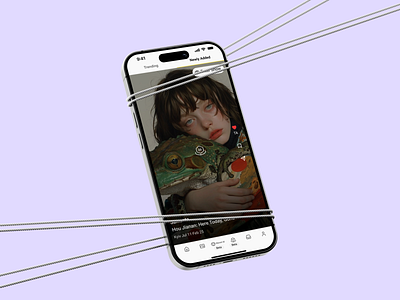 Gallery Feed Design for Mobile — Made to Pause & Admire art art app feed gallery reels shorts tiktok