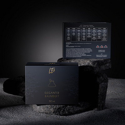 Luxury Packaging Design for LE7 Reed Diffuser box box design diffuser luxury packaging print prmium red room fragrance