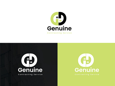 Genuine Contracting Srevice logo branding designlogo designlogomurah graphic design learnlogodesign logo logo designer logodesigner real estate logo ui