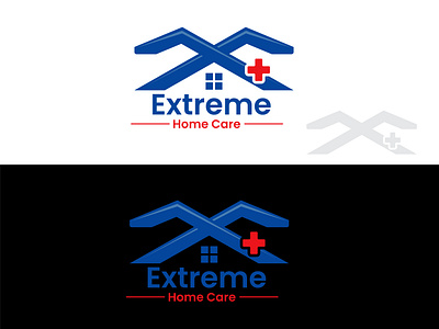 Extream Home Care Logo health logo medical logo