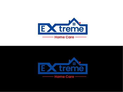 Extream Home Care Logo health cara logo medical logo