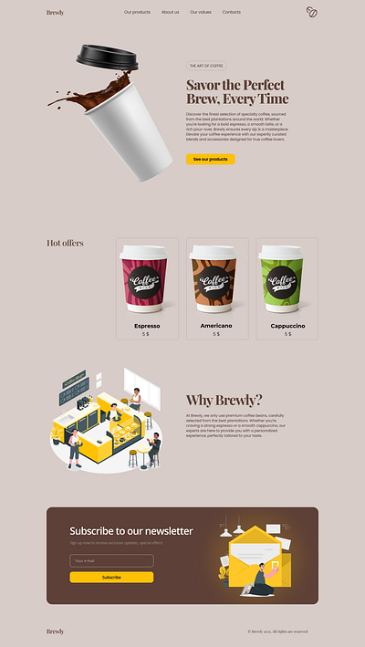 Brewly - E-commerce e commerce ui ux