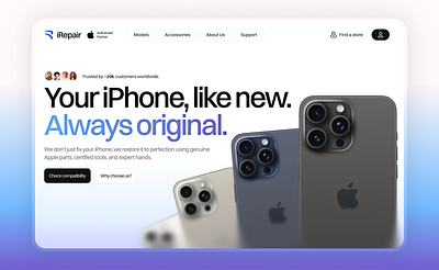 Hero Design Concept animation branding concept design framer graphic design hero illustration iphone motion graphics ui uiux ux web design website