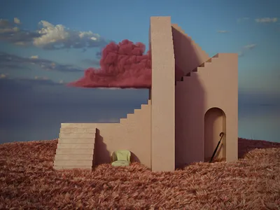 abstract 3d abstract blender cloud illustration space surreal