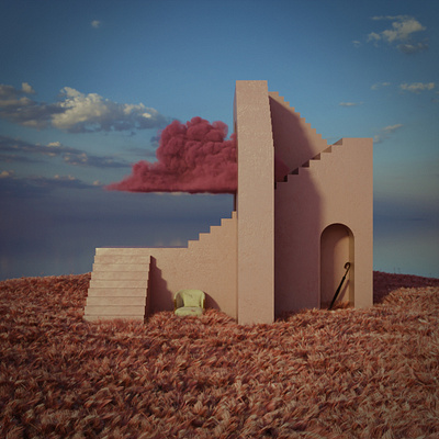 abstract 3d abstract blender cloud illustration space surreal