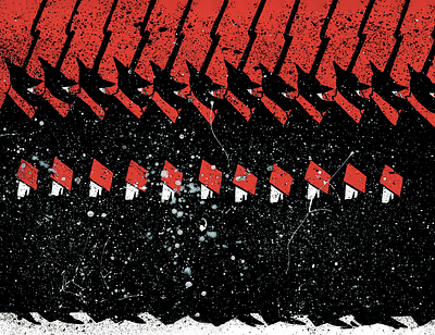 "The Twelve" by Alexander Blok book illustration graphic design hand drawing illustration printing typography