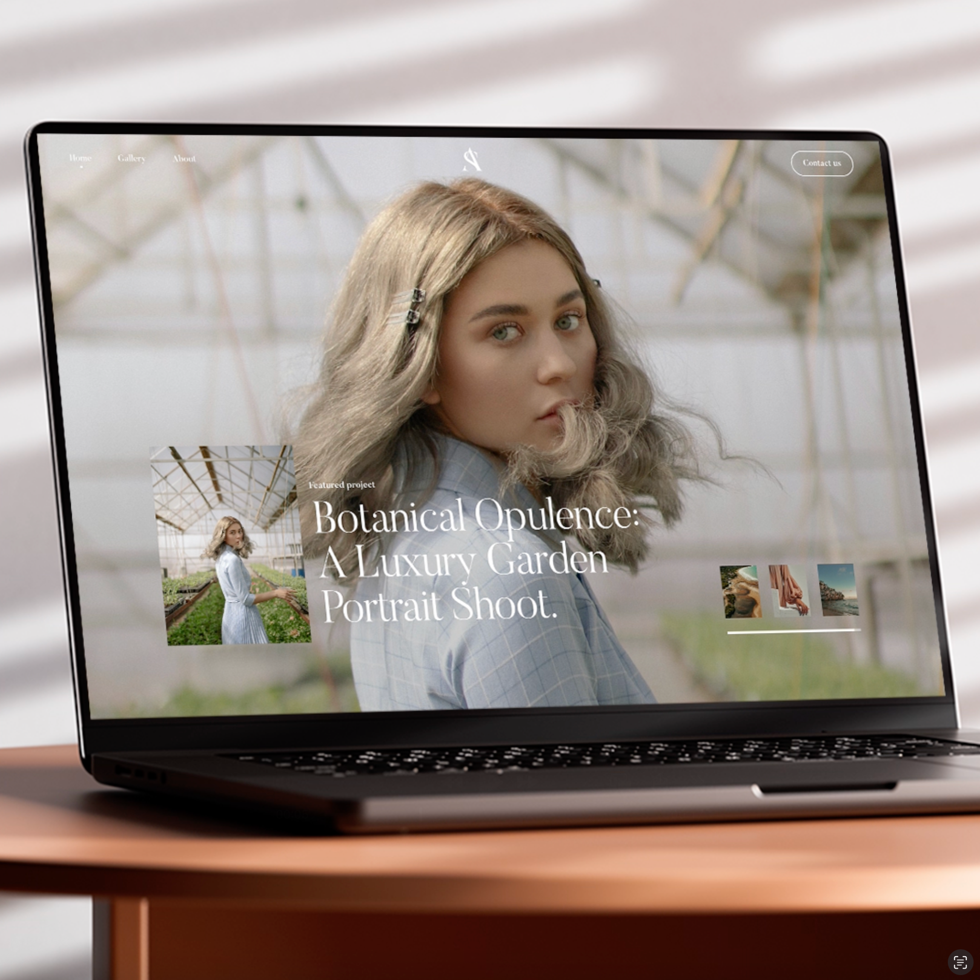 Aurum Studios Website, Editorial Hero Design animation editorial hero layout photography prototype typography ui website