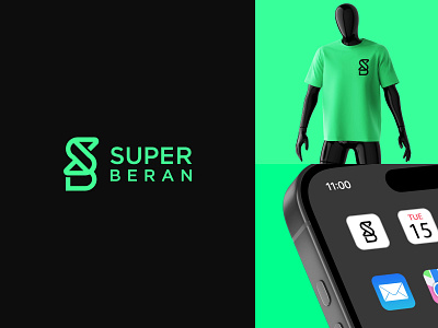 SB logo mark b brand identity branding bs design graphic design icon logo logo design logos s sb