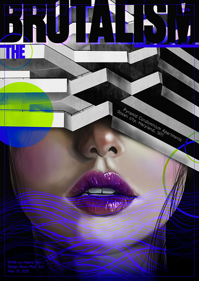Brutalism. Poster 5 art design digital art digital illustration drawing graphic design idea illustration