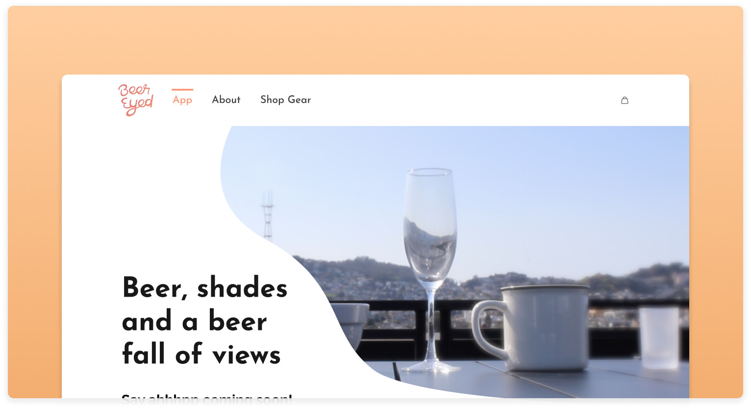 Beer Eyed Landing Page branding landing page logo style guide website design