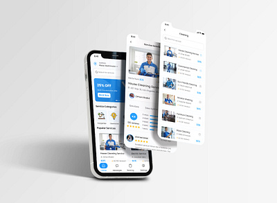 Home Service App Ui/Ux booking app daily ui design home service home service app minimal ui mobile app ui modern ui plumbing plumbing service service app service booking app ui ui design ui ux uiux user experience user interface ux design