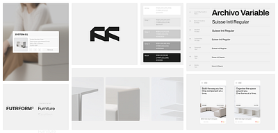FUTRFORM brand identity branding concept design digital digital design furniture graphic design layout logo typography ui website whitespace