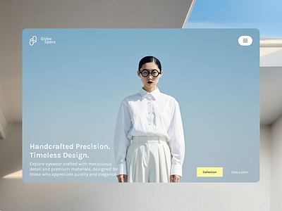 Redesigned GlobeSpecs branding ecommerce glasses logo mobile responsive ui ux website