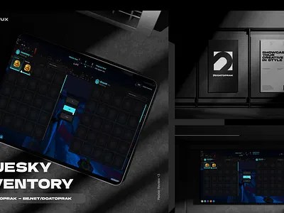 Bluesky Inventory UI I Gta V branding design figma grand theft auto graphic design gta illustration logo roleplay ui