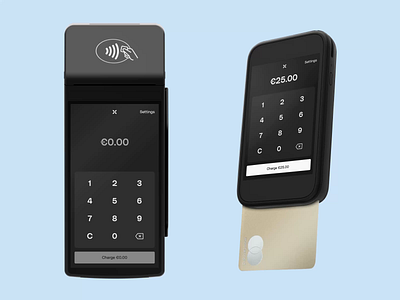 Qonto Payment terminals animation banking business finance fintech hardware payment terminal pos product design saas ui ux