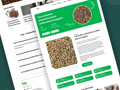 FnB Coffee — Website UI/UX Design (Contest Entry) coffeebeans coffeedesign designcontest designinspiration dribbble figma indonesiacoffee interactiondesign productdesign uidesign uiux uxdesign webdesign websitedesign