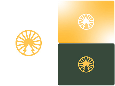 Sun + Pin tree logo mark adventure logo brand branding explore logo hiking hiking logo minimal logo modern logo nature nature logo outdoor outdoor logo pine tree simple logo sport sun sun logo tree tree logo