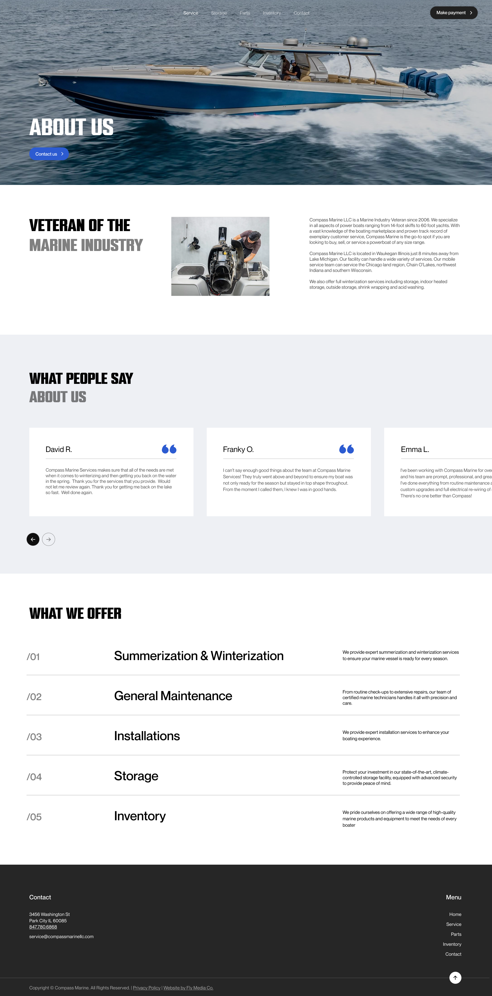 Boat Dealer Website Design with Dynamic Forms & Inventory Page