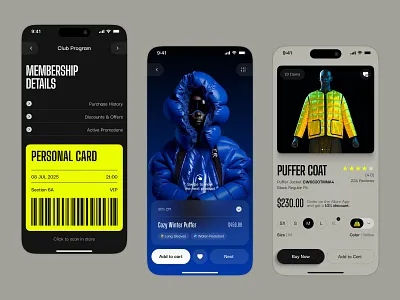 Luxury Brands Store Mobile app app branding card cart checkout clean cromocode design ecommerce fashion membership mobile store ui user interface ux