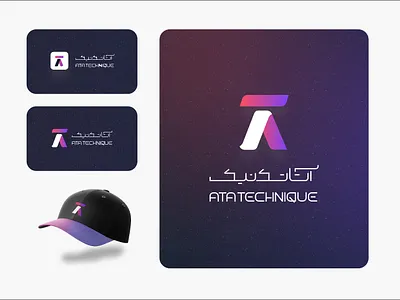 Visual Identity Design – Ata Technique branding corporation design digital marketig graphic design logo motion graphics pictogram typography ui ux vector