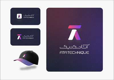 Visual Identity Design – Ata Technique branding corporation design digital marketig graphic design logo motion graphics pictogram typography ui ux vector