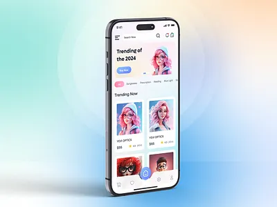 EyeGlass Store app app branding design graphic design illustration logo minimal ui ux vector