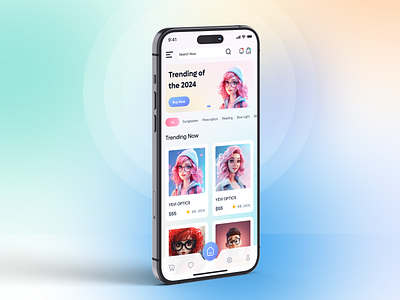 EyeGlass Store app app branding design graphic design illustration logo minimal ui ux vector