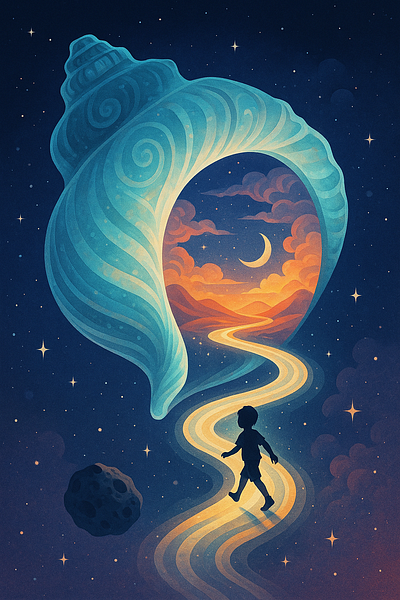 Space travel through the shell fantasy manrun runtothemoon spacetravel thoungt