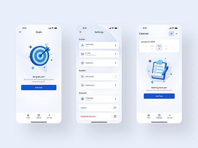 ToDo App - Redesign app branding design empty empty states graphic design illustration light mode manage manager mobile mobile app state task to do todo ui ux