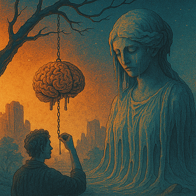 Taet statue and hanging brain brain cherkeritd improvedtg statue