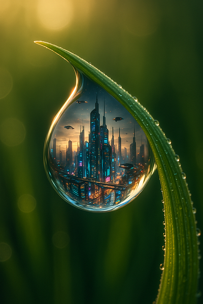 Early morning in the drop of the city earlymorning futurecity ground house