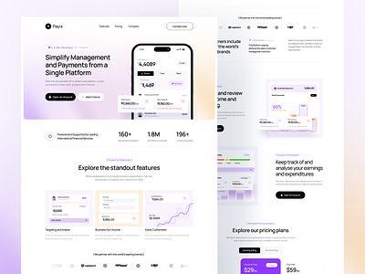 Payix Saas Website Design & Development landing page saas saas landing page saas website saas website design saas website template web design webflow webflow template website design
