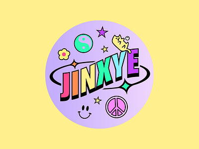 JJ Bae design hippy icon logo love peace y2k