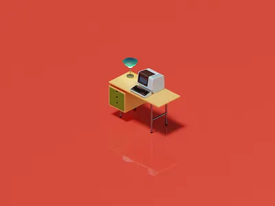 VT100 rework blender3d game art illustration