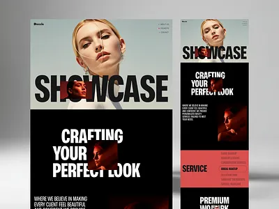 💄Makeup Artists Agency Website Design artist beauty product beauty website fashion glammer landing page makeup artist webdesign modern responsive ui design ui ux design website design