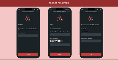 Forgot Password - Dark Theme forgot login login ui