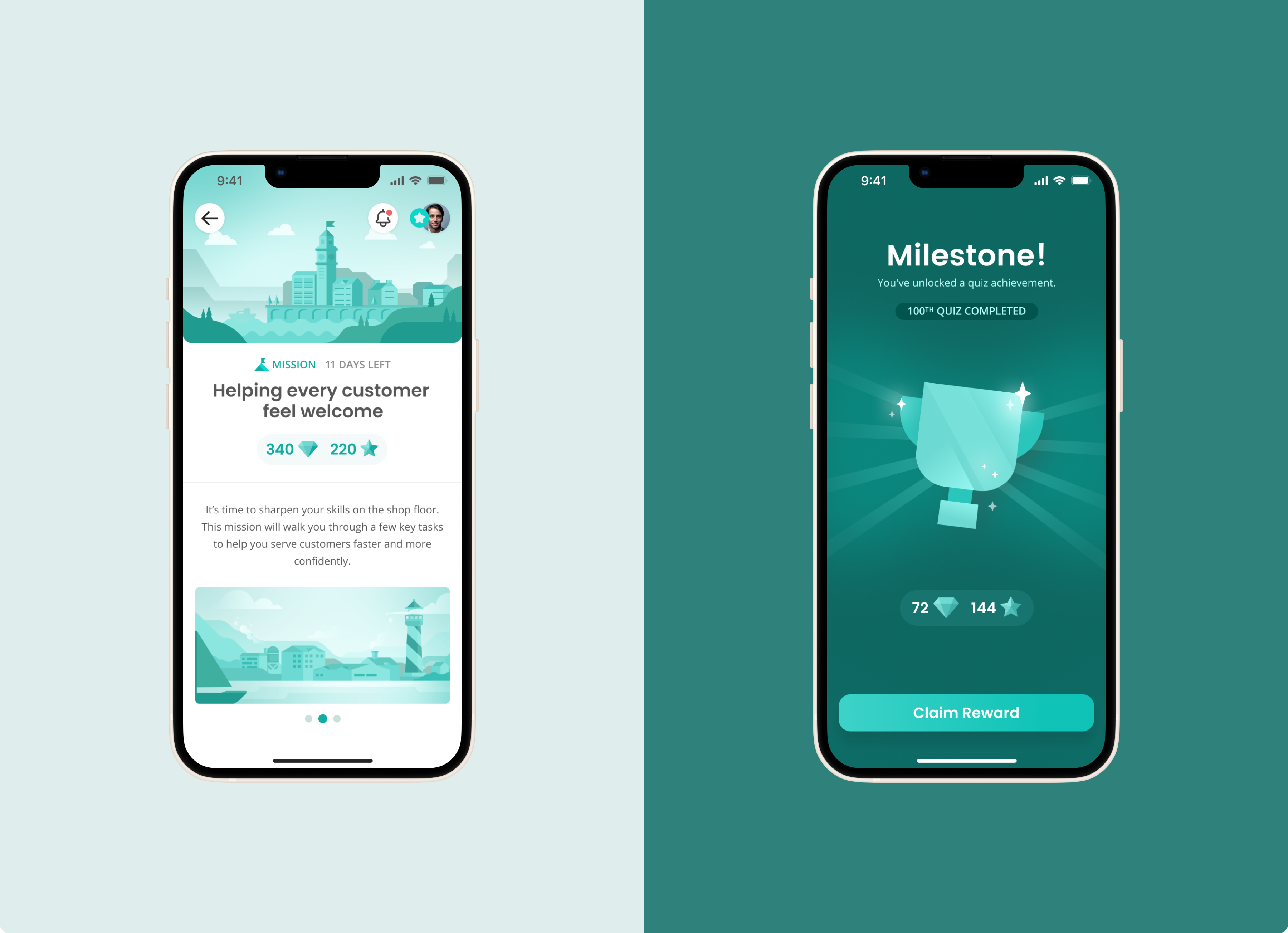 Tribeware UI flat gamfifcation icon illustration layout mobile app ui ux vector