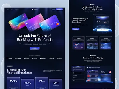 Banking SaaS Website bank bank landing page banking banking saas banking website design cryptocurrency defi finance financial service fintech investment landing page money transfer online banking saas saas website shot web web design website
