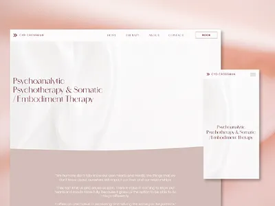 Psychotherapist Web Design web design website wordpress
